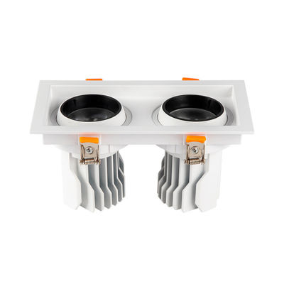 jakość  aluminum ROHS Dimmable Led Grille Spotlight Double Head 3W 5W fabryka